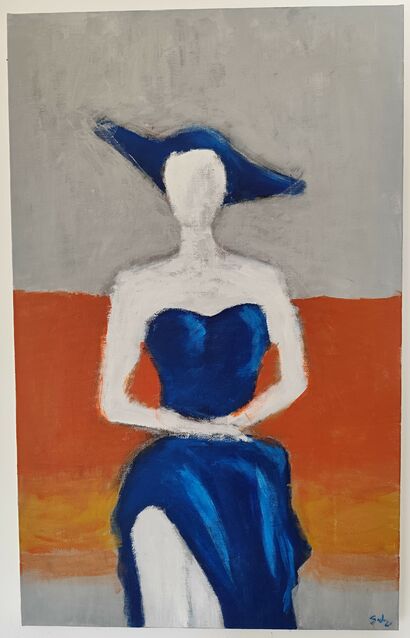 Donna col cappello - a Paint Artowrk by Gianluca Caramiello